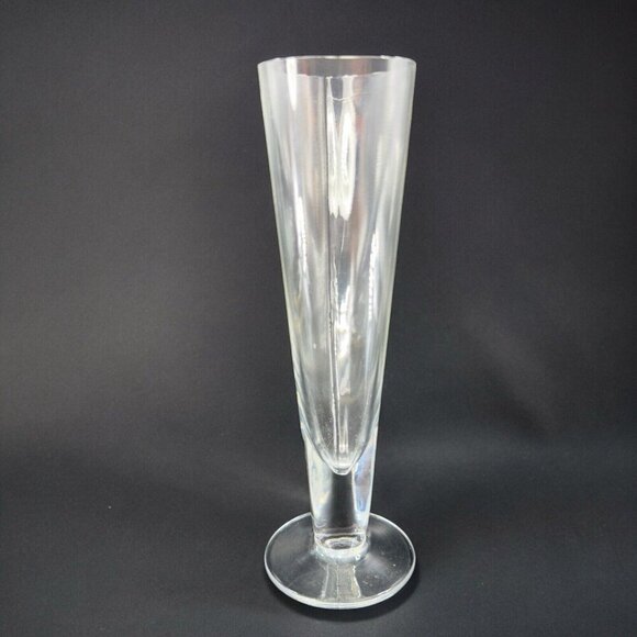 Krosno Clear Heart Shaped Crystal Glass Vase Made In Poland Glass Vase Vintage - Picture 2 of 14